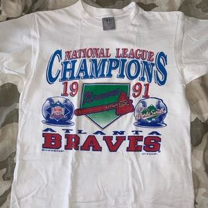 Vintage Braves National League Champions tee